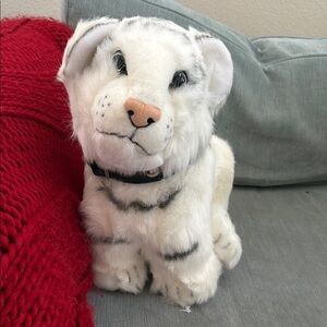 White Tiger Plush with Collar
